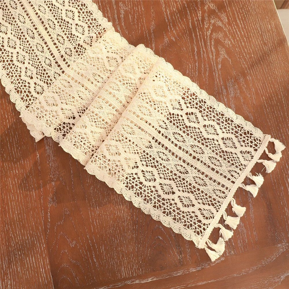 Wide Lace Trim for Fabric Crochet Trim Lace Ribbon for Sewing Table Runner DIY view 2