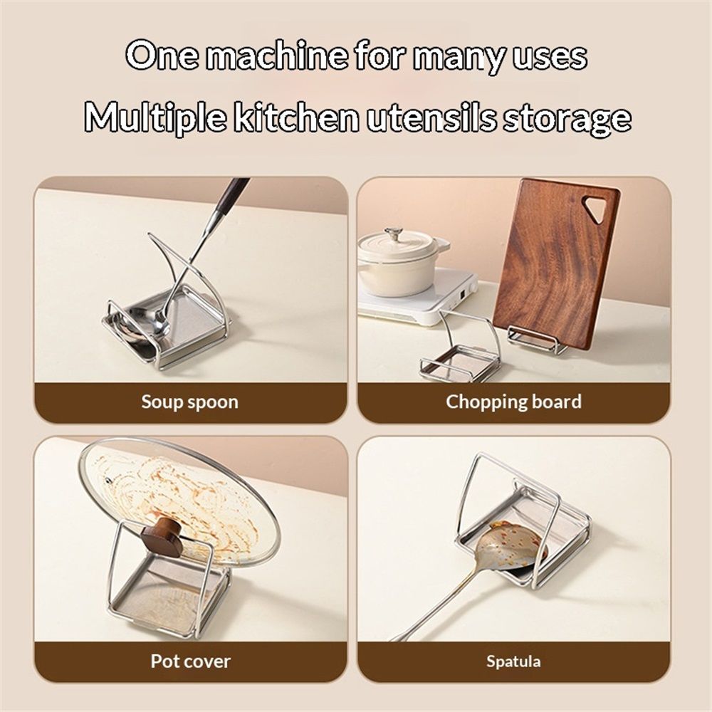 Pot Lid Organizer, Pot Lid Holder 304 Stainless Steel Pot Lid Stand,Lid and view 5