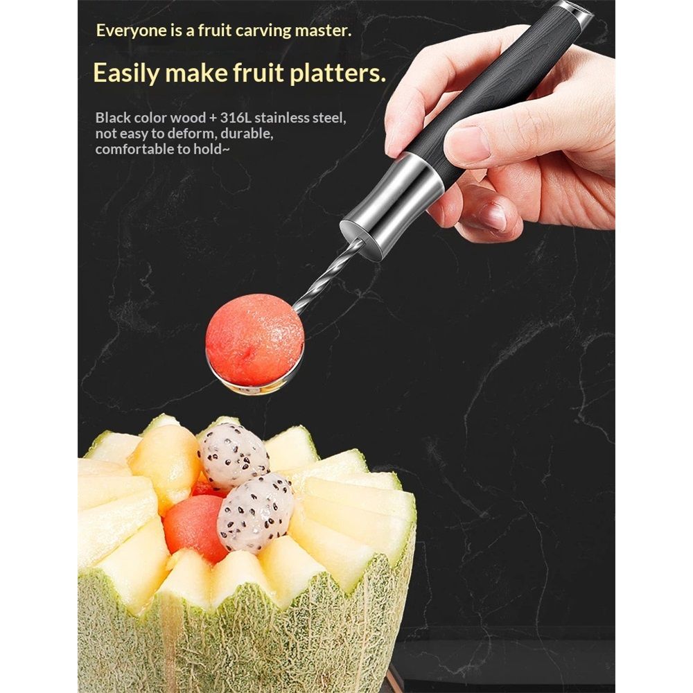Melon Baller, Professional Stainless Steel Blades For Melon Balls and view 4