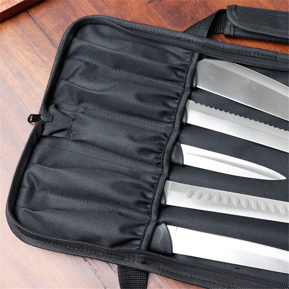 Chef Knife Roll Bag - 12-Pocket Chefs Case for Kitchen Knives and Utensils view 5