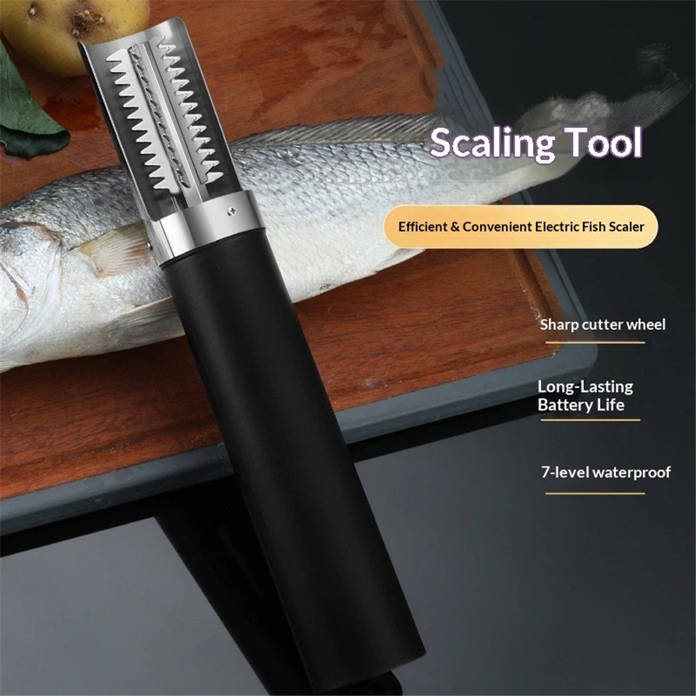 Powerful Electric Fish Scaler ，Cordless Fish Scaler Remover Easily Remove view 2