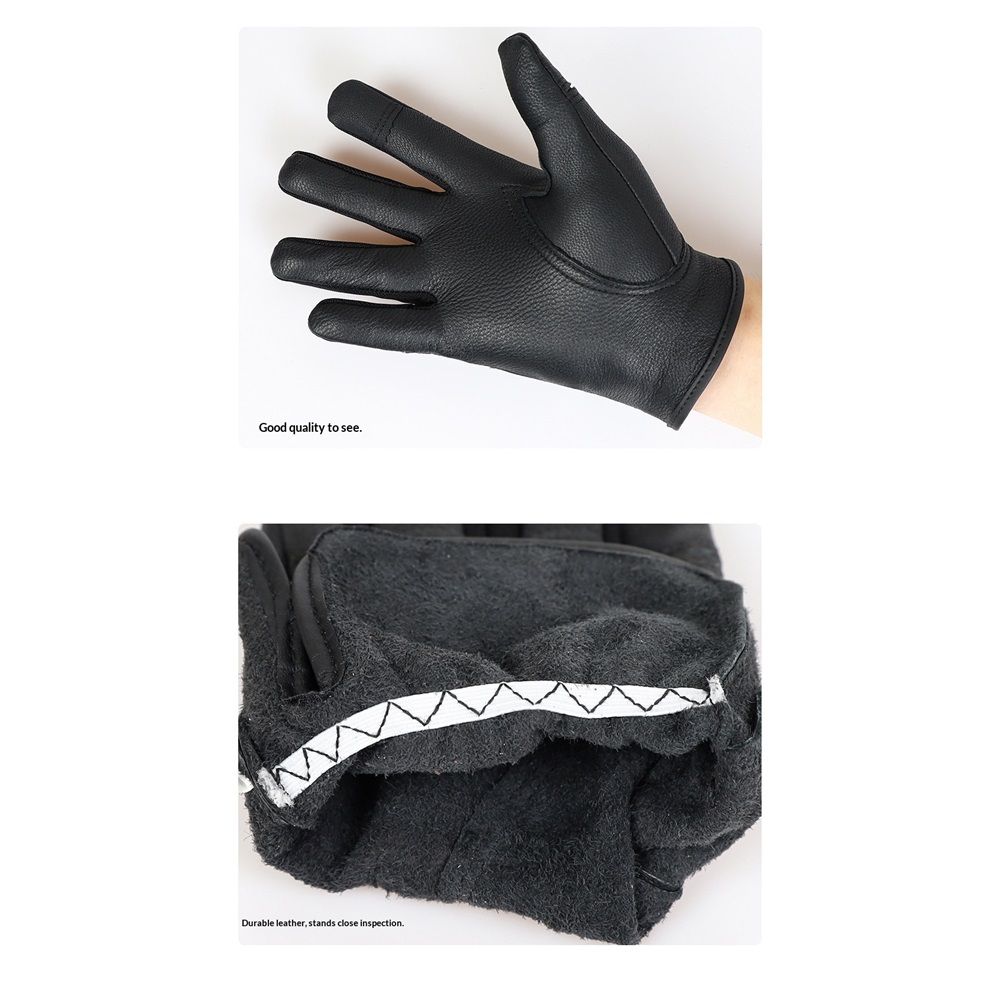 Motorcycle Gloves for Men Touchscreen Full Finger Leather Gloves Protection view 5