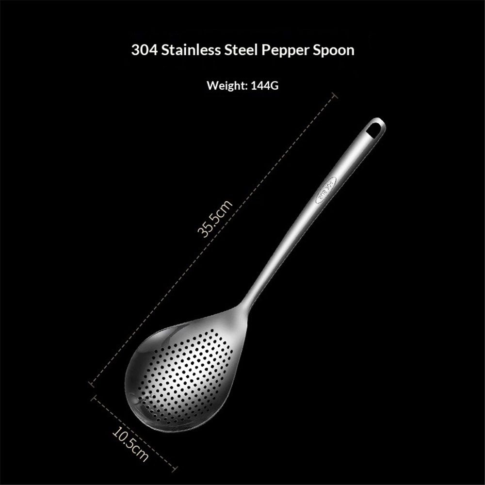 Slotted Spoon, 304 Stainless Steel Ladle Spoon Spider Strainer for Cooking and view 4