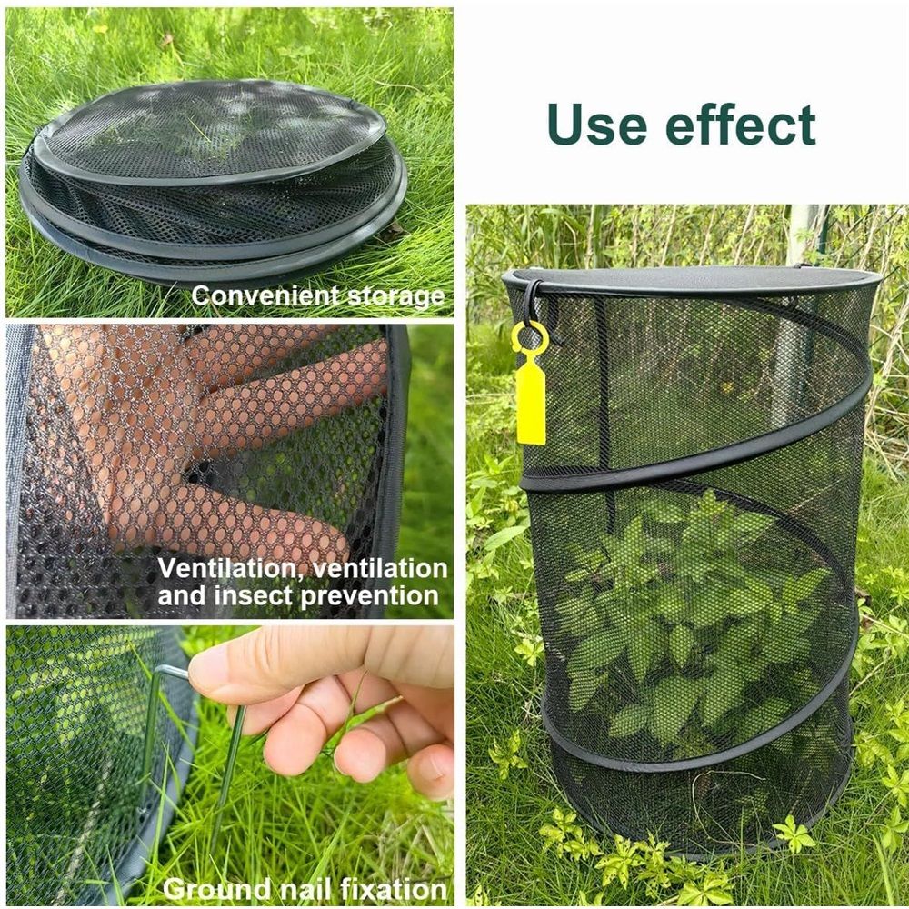 2 Pcs Pop Up Insect Barrier Plant Cover Net view 2