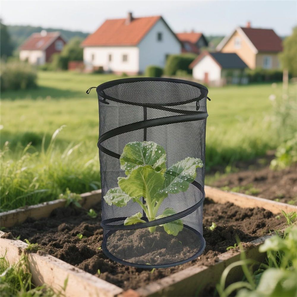 2 Pcs Pop Up Insect Barrier Plant Cover Net view 3