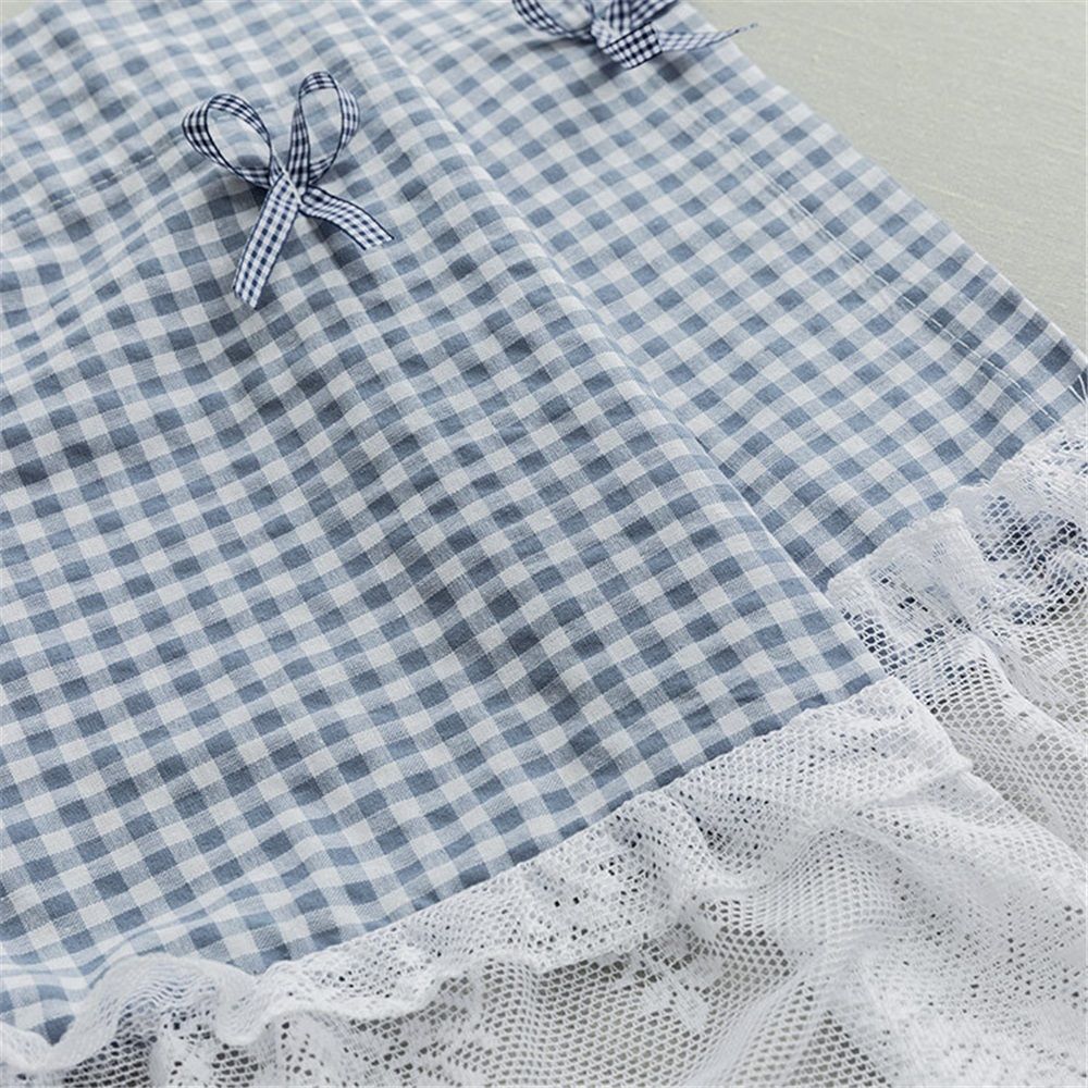 Curtain Lace Buffalo Check Plaid Patchwork view 3