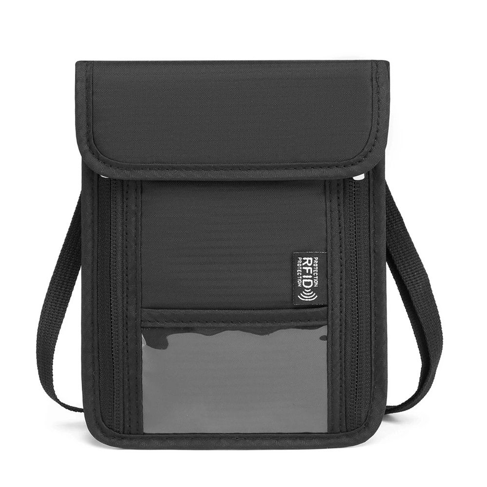 RFID Blocking Neck Wallet Small Crossbody Bag Travel Passport Holder Slim