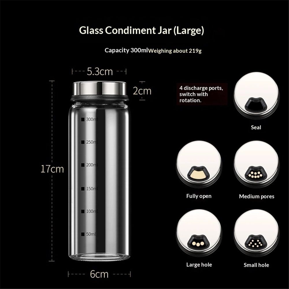 2 Pack 300ml Salt and Pepper Shakers view 2
