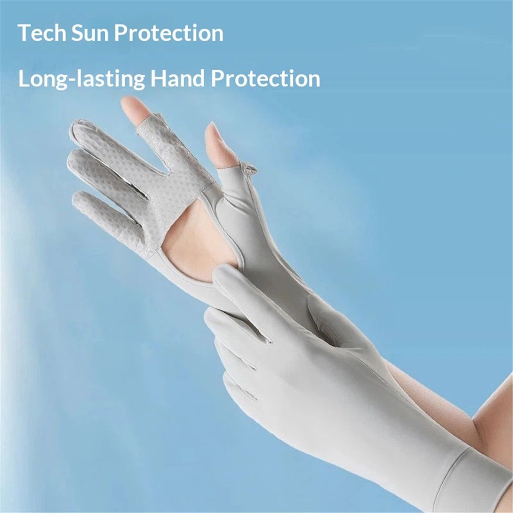 2 pairs Thin Sun UV Protection Driving Gloves for Women view 3
