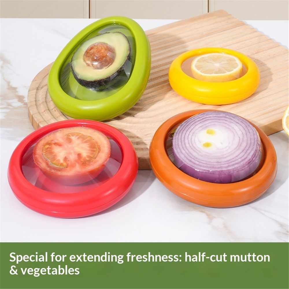 Avocado Saver and Tomato Holder - Set of 4 Reusable Storage Containers for view 2