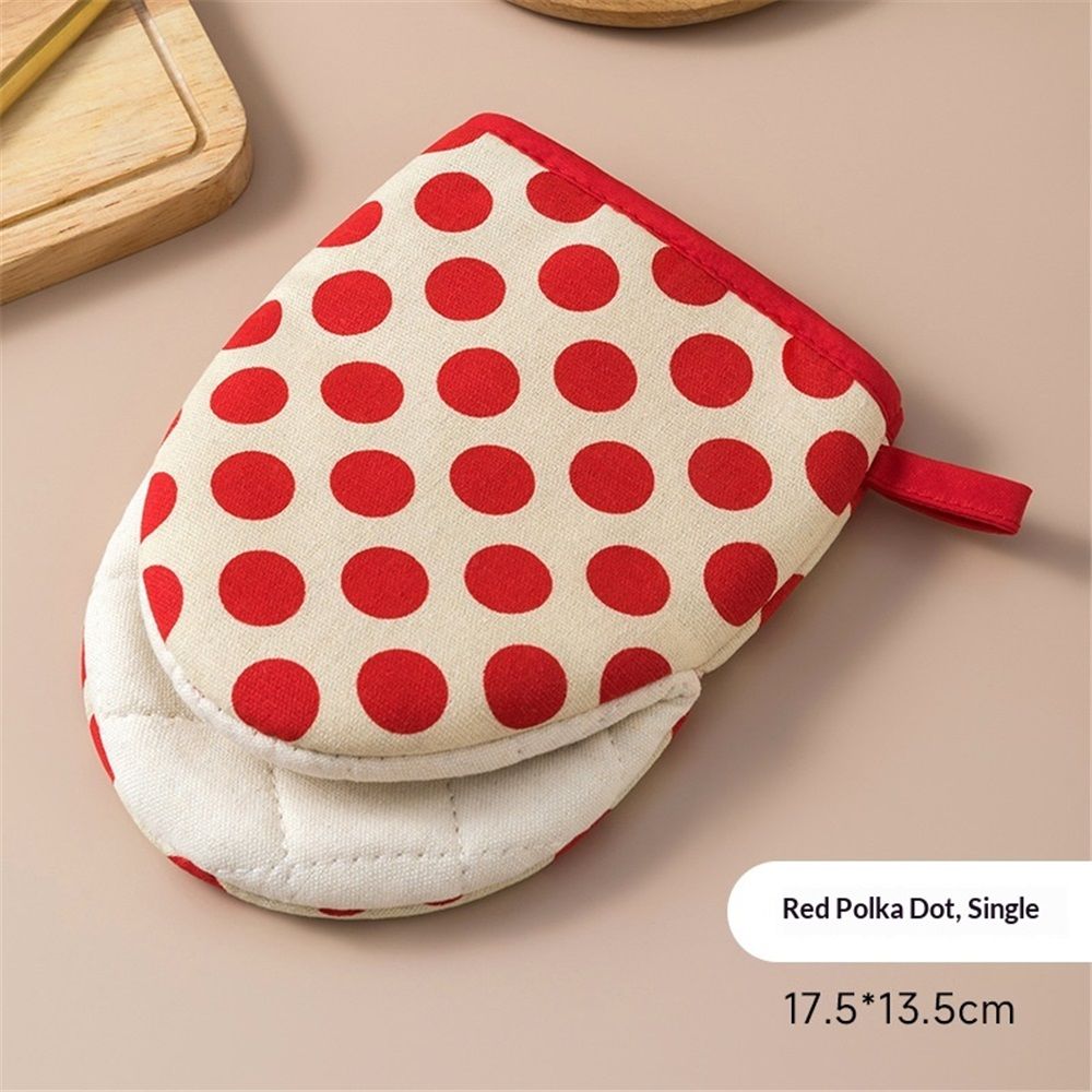 1 pair Mini Oven, Resistant Oven Gloves - Baking Mitts with Hanging Loops for view 2