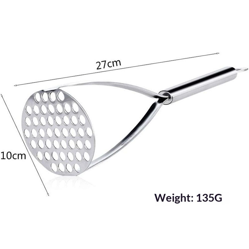 Potato Masher, Dual Arc for Easy, Labor-Saving Mashing, Stainless Steel view 4