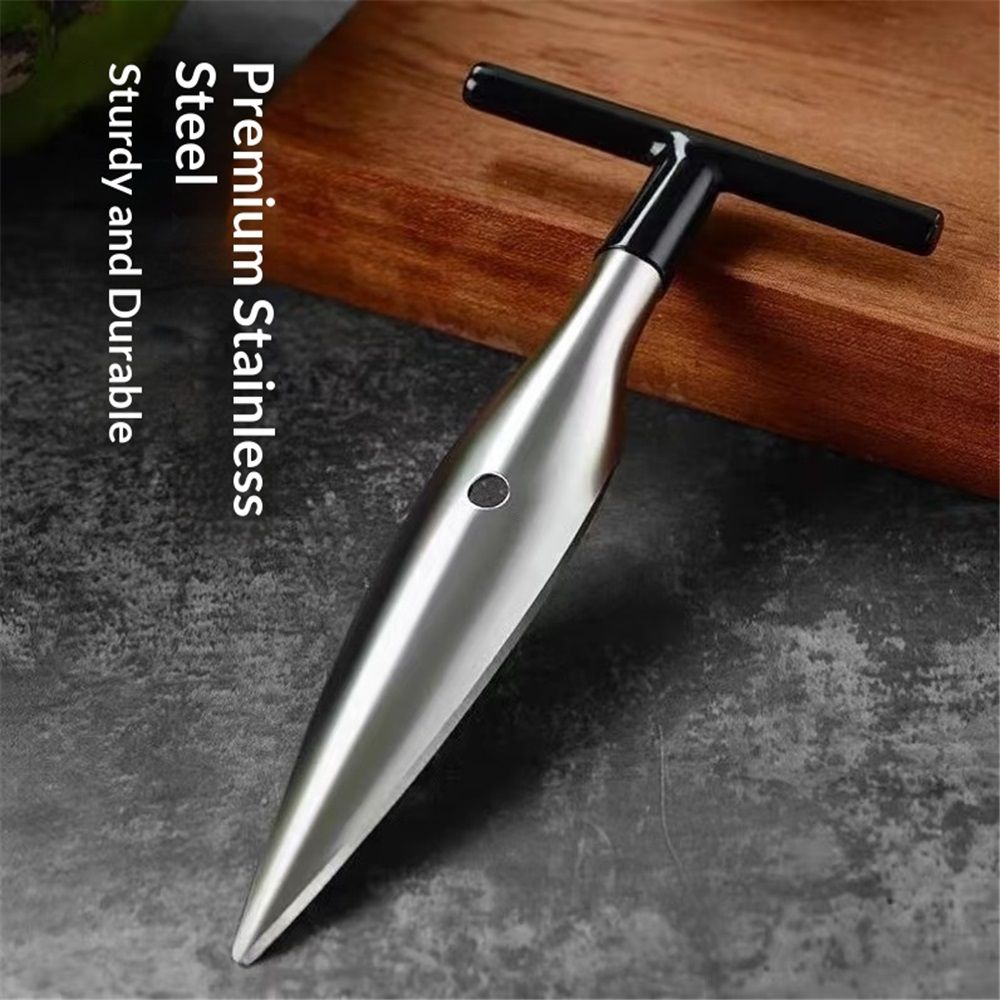 4 qty - Coconut Opener Tool for Fresh GREEN Young Fruit Black Handle Easy Grip view 5