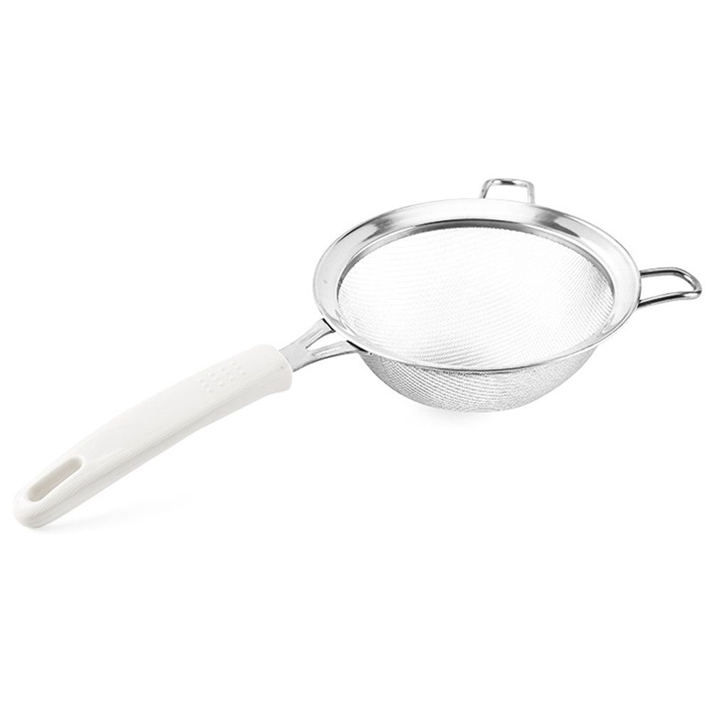Small Fine Mesh Strainer: Stainless Steel 30 Mesh Kitchen Food Sieve with view 2