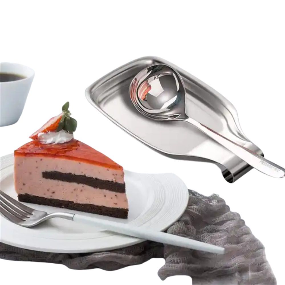 Stainless Steel Spoon Rest Set of 2 for Kitchen Stove Top view 3
