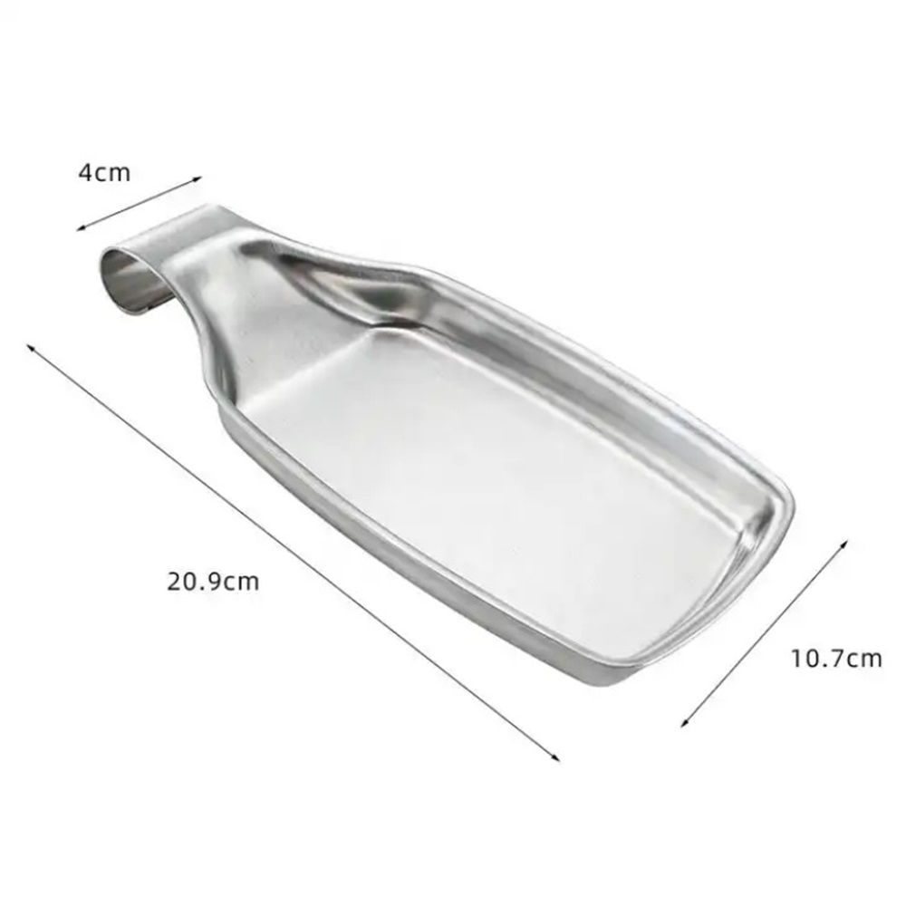 Stainless Steel Spoon Rest Set of 2 for Kitchen Stove Top view 4