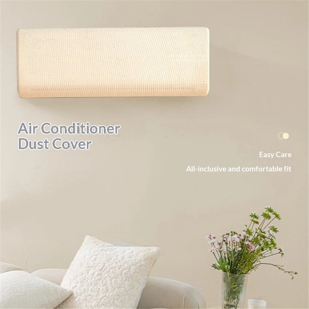 Air Conditioner Cover 29.5-37.7 Inch Knitted Elastic Cloth Dustproof for view 2
