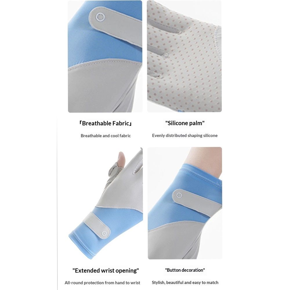 Thin Sun UV Protection Driving Gloves for Women view 4