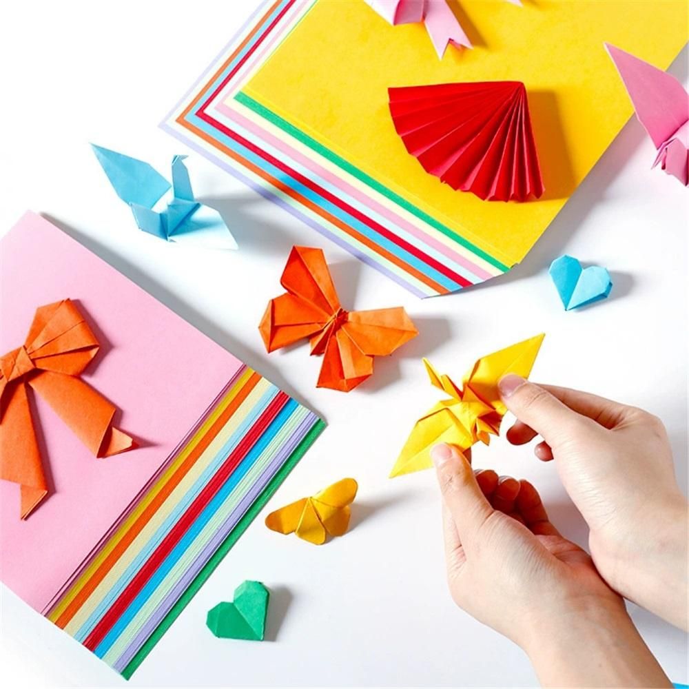 200Sheets Paper, Cardstock 7.87" x 7.87", 10 Assorted Colors Card , for view 2