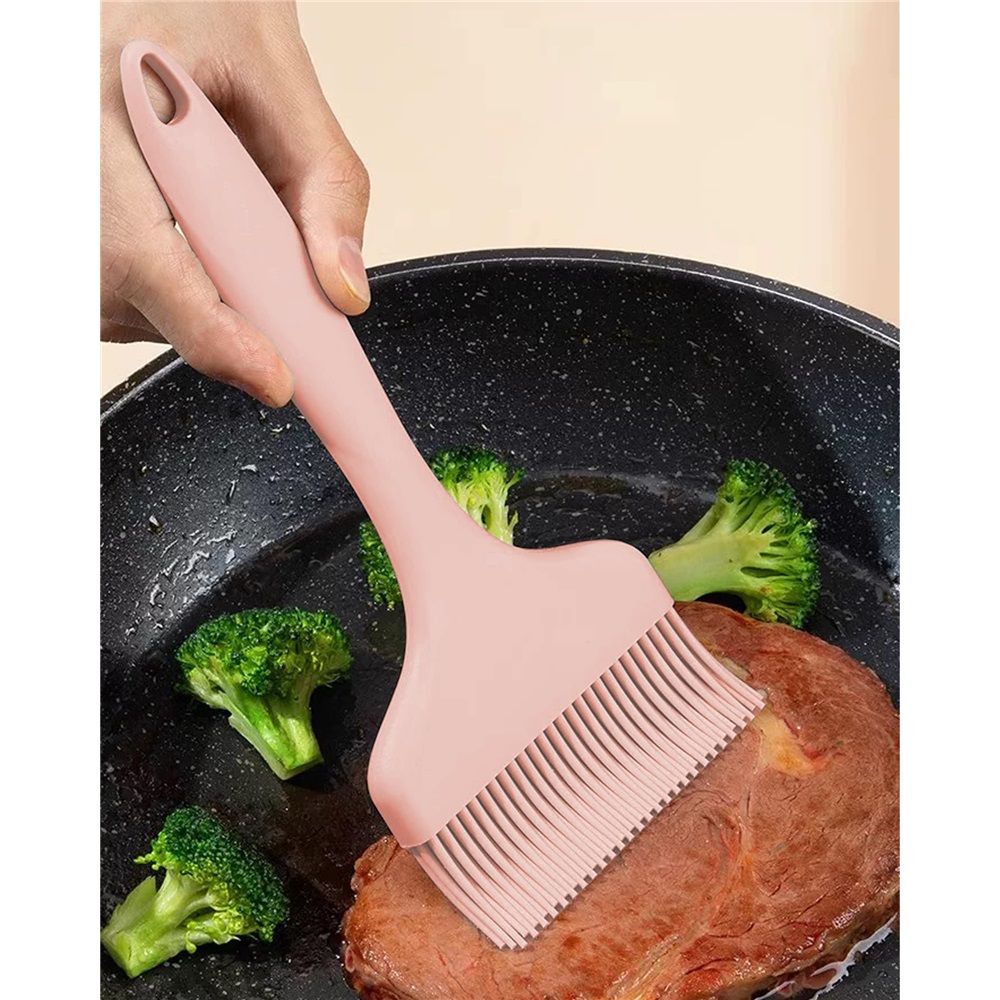 Silicone Basting Pastry Brush: Set of 2 Heat-Resistant Brushes for Cooking view 4