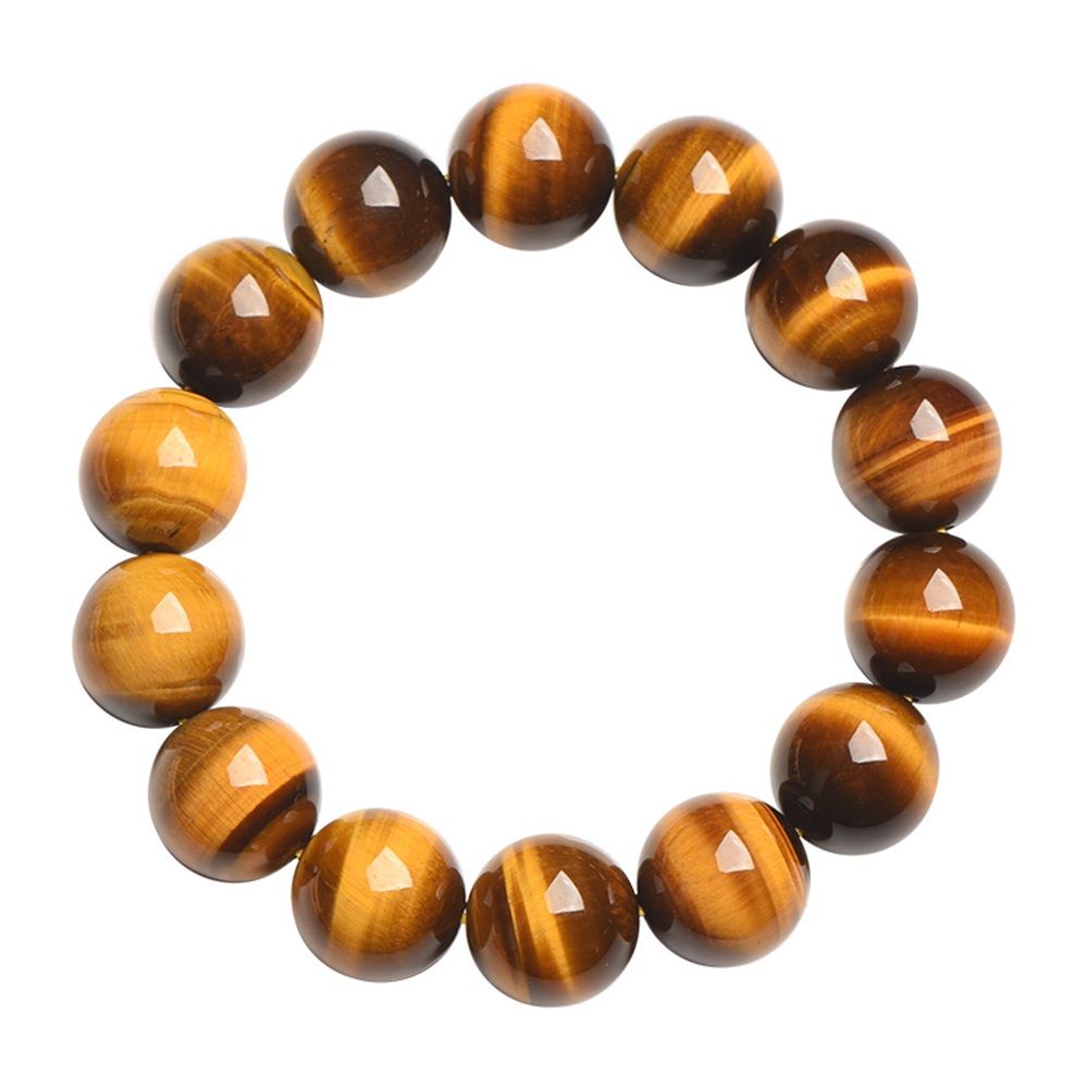 Mens Tiger Eye Stone Beaded Bracelet