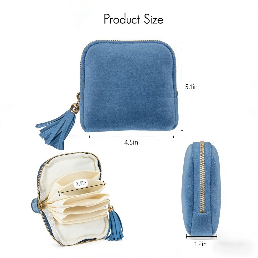 Jewelry Case Small with Tassel Zipper view 2