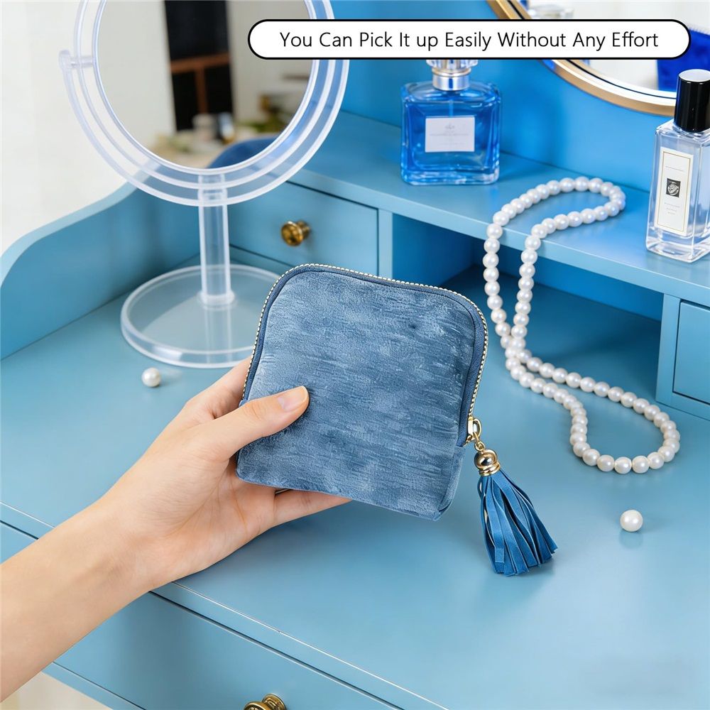 Jewelry Case Small with Tassel Zipper view 5
