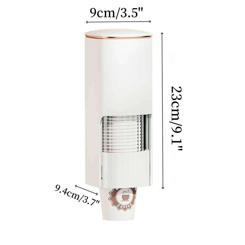 Cup Dispenser, Holds 40 Cups, for 5-7.3cm Mouth Diameter Cups Only, Wall Mount view 2