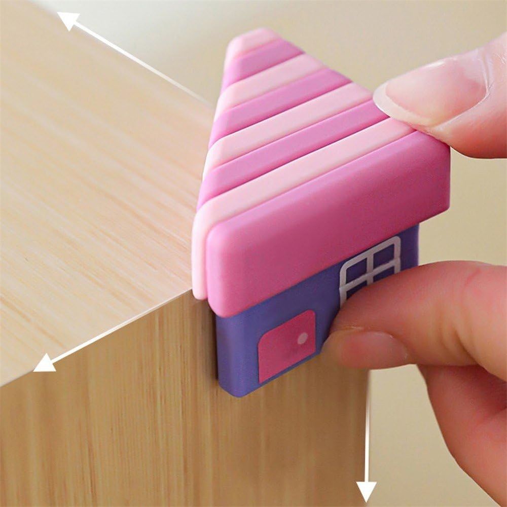Pre-Taped Corner Protectors for Kids 4pcs Cartoon Table Corner Protectors view 3