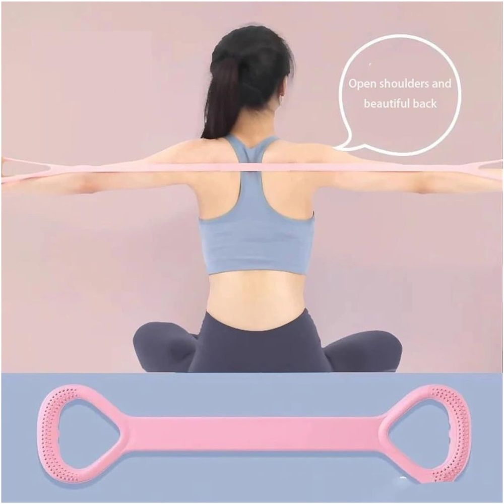 8-Figure Stretch Strap - Elastic Stretch Band for Open Back Practice & view 3
