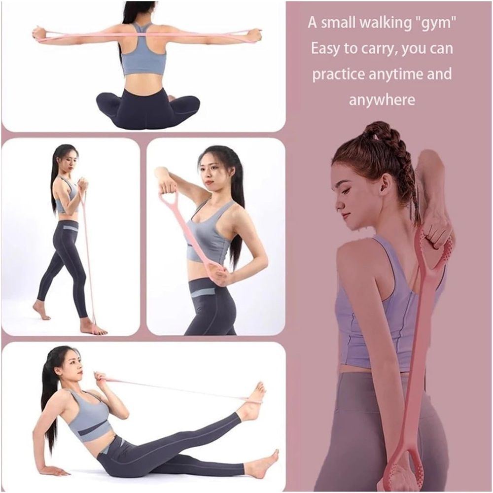 8-Figure Stretch Strap - Elastic Stretch Band for Open Back Practice & view 4