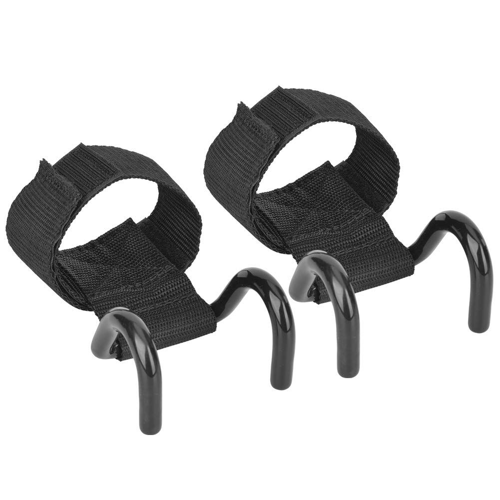 2 Pcs Weightlifting Handles and Hooks for Fitness Training