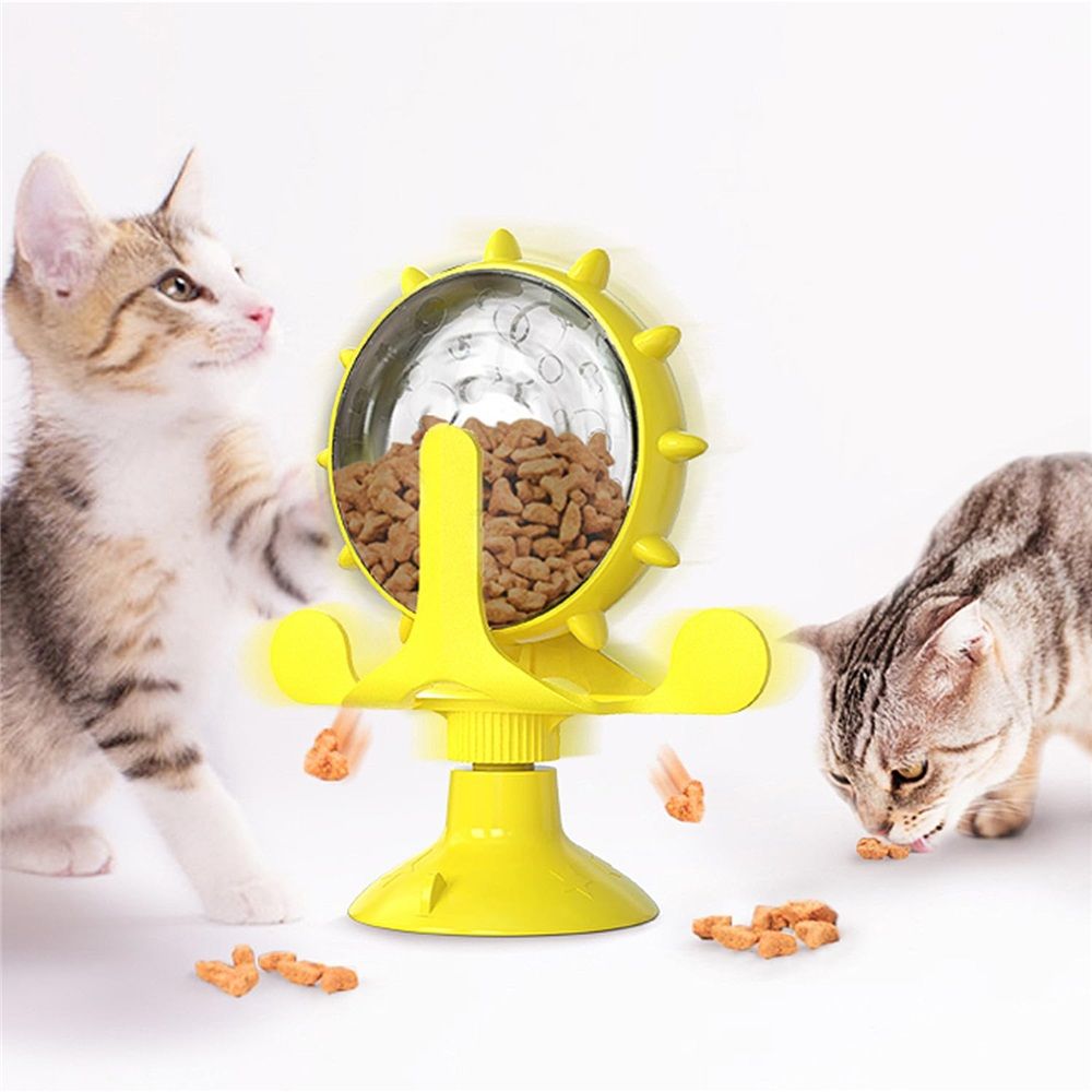 Cat Dog Treat Dispenser Toy - Cat Interactive Feeder Pet Food Toys Feeder 360°