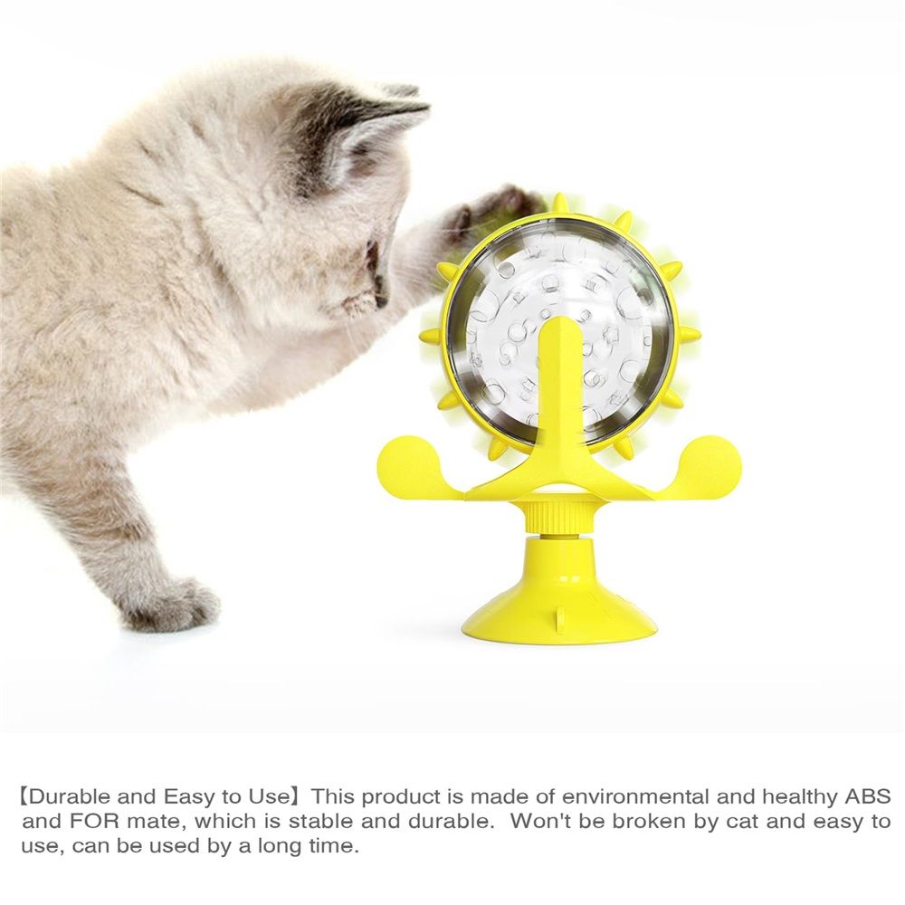 Cat Dog Treat Dispenser Toy - Cat Interactive Feeder Pet Food Toys Feeder 360° view 3