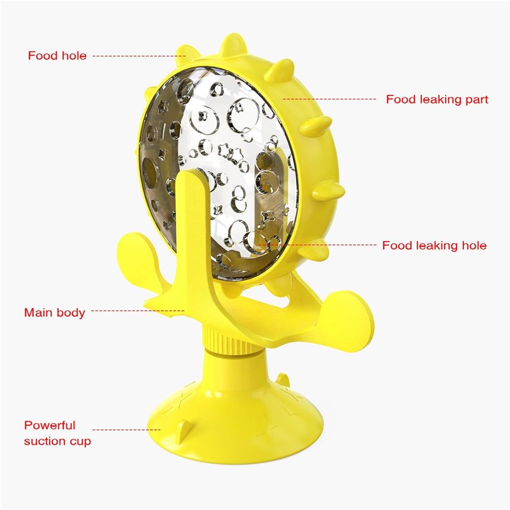 Cat Dog Treat Dispenser Toy - Cat Interactive Feeder Pet Food Toys Feeder 360° view 4