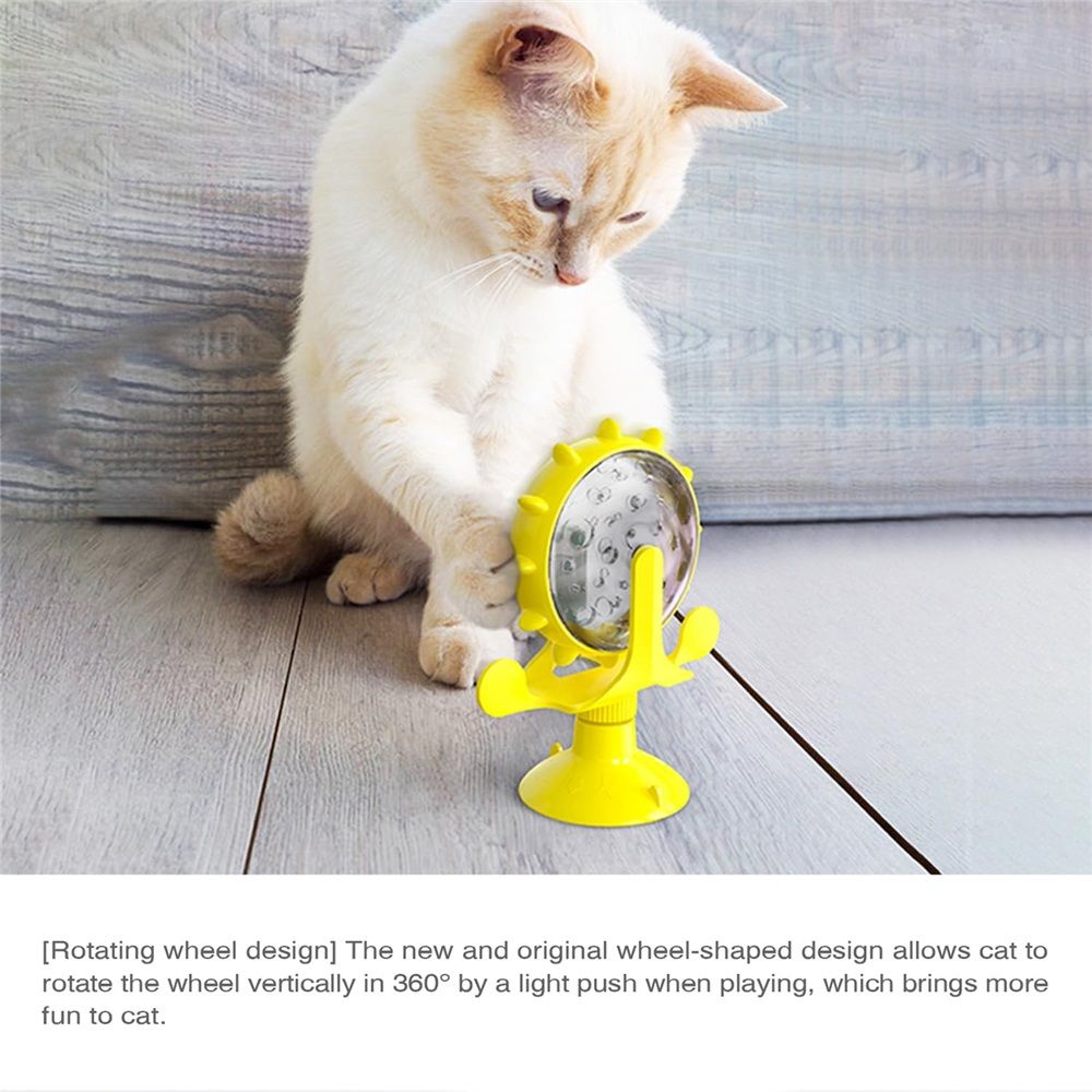 Cat Dog Treat Dispenser Toy - Cat Interactive Feeder Pet Food Toys Feeder 360° view 5