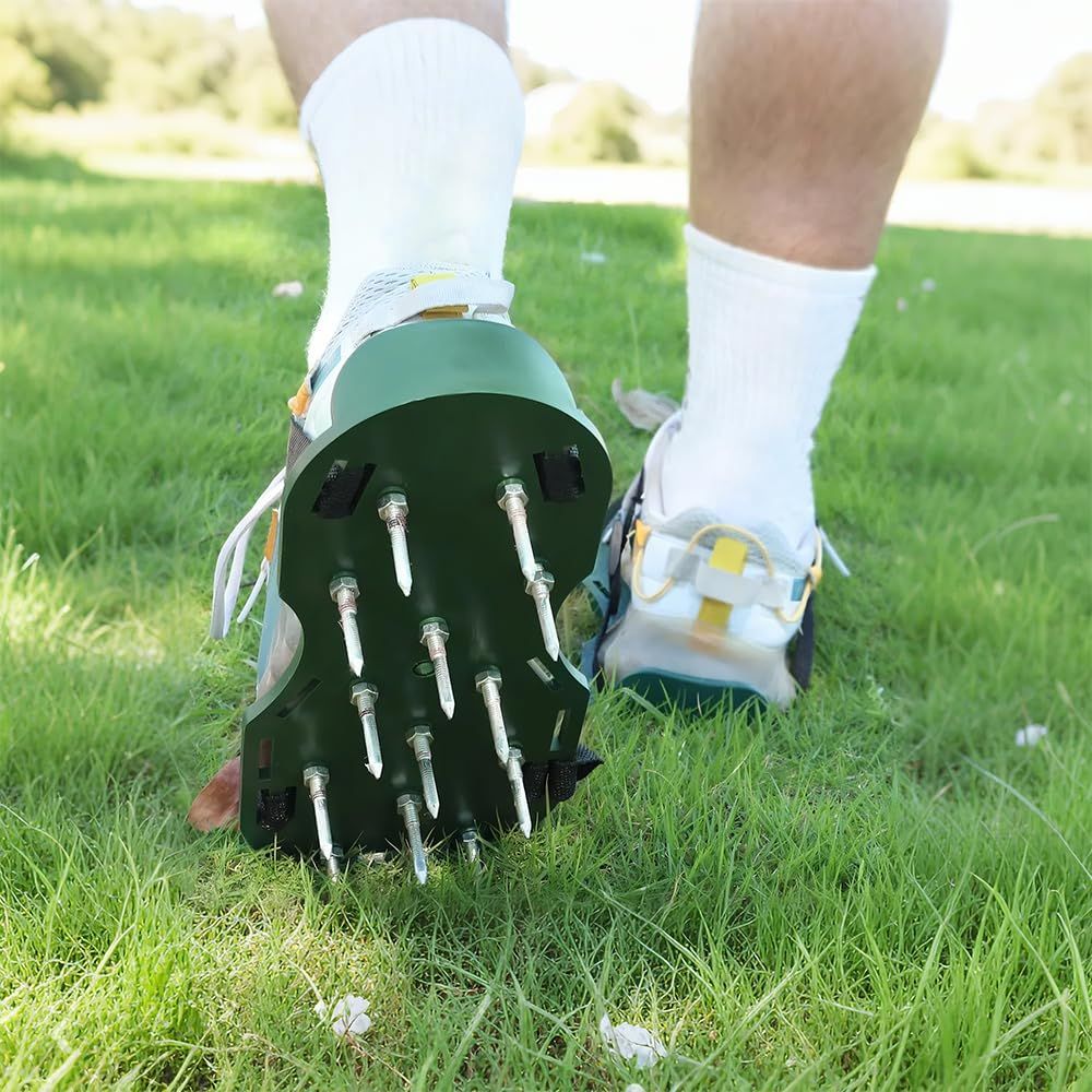Lawn Aerator Shoes, Anti Slip Adjustable Straps Effortless Aerator Shoes view 4