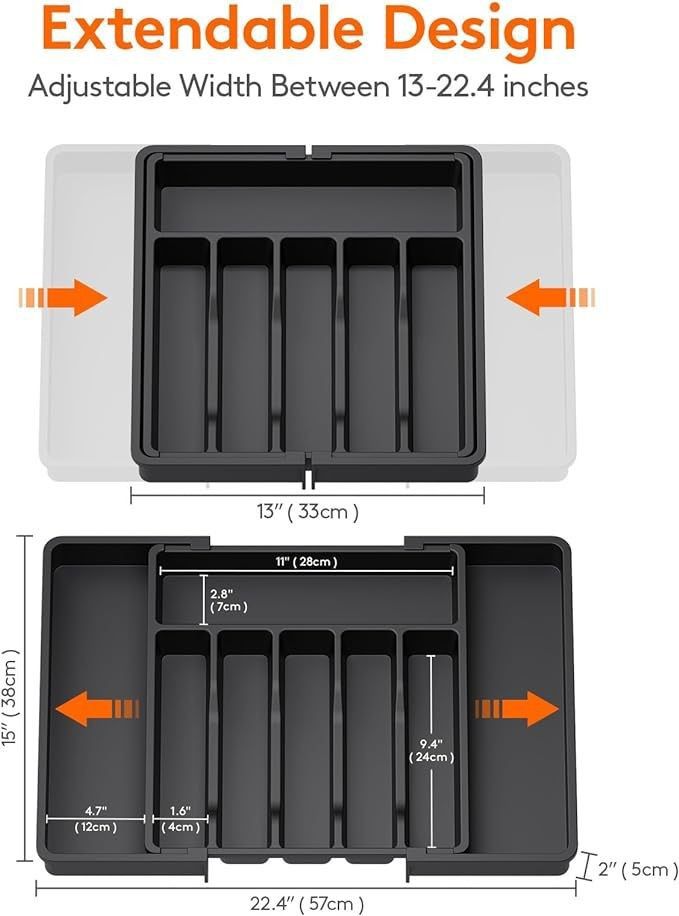 Extra Large Expandable Silverware Organizer view 5