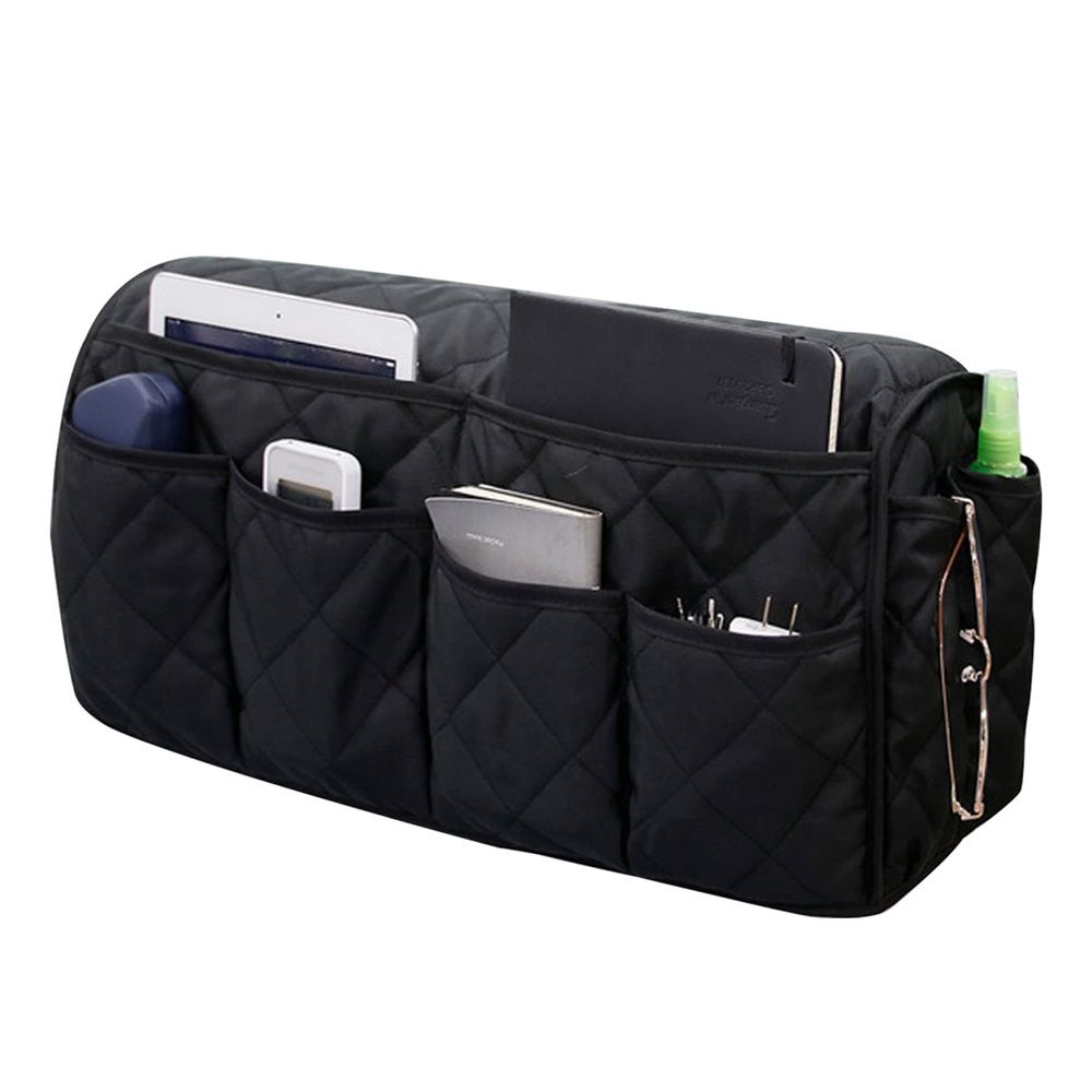 Sofa Armrest Organizer,Couch Remote Control Holder with Pockets Non Slip view 2