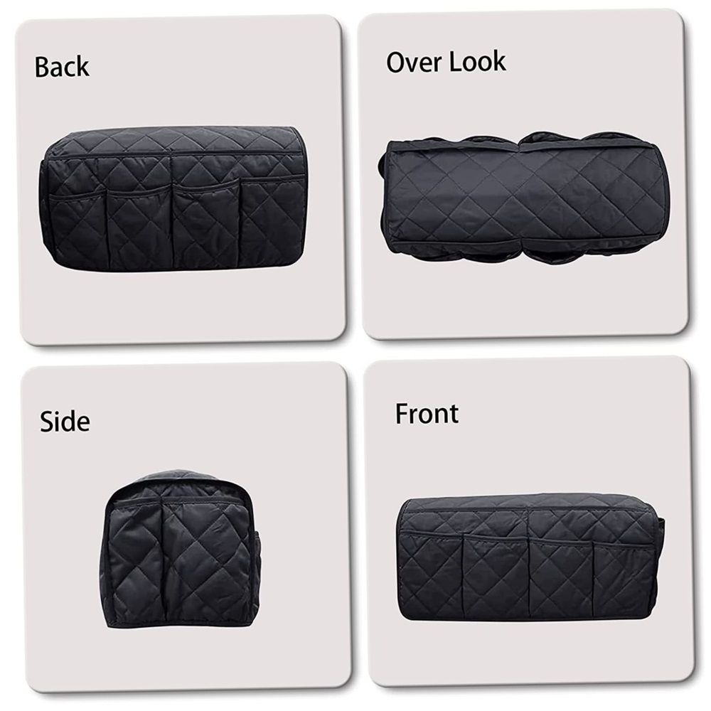 Sofa Armrest Organizer,Couch Remote Control Holder with Pockets Non Slip view 5