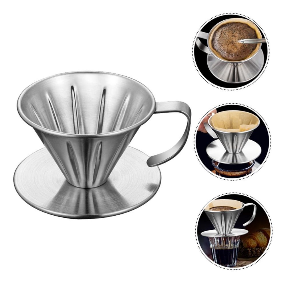 Pour Over Coffee Dripper Durable Filter Holder Large Hole Dripper for Home view 3