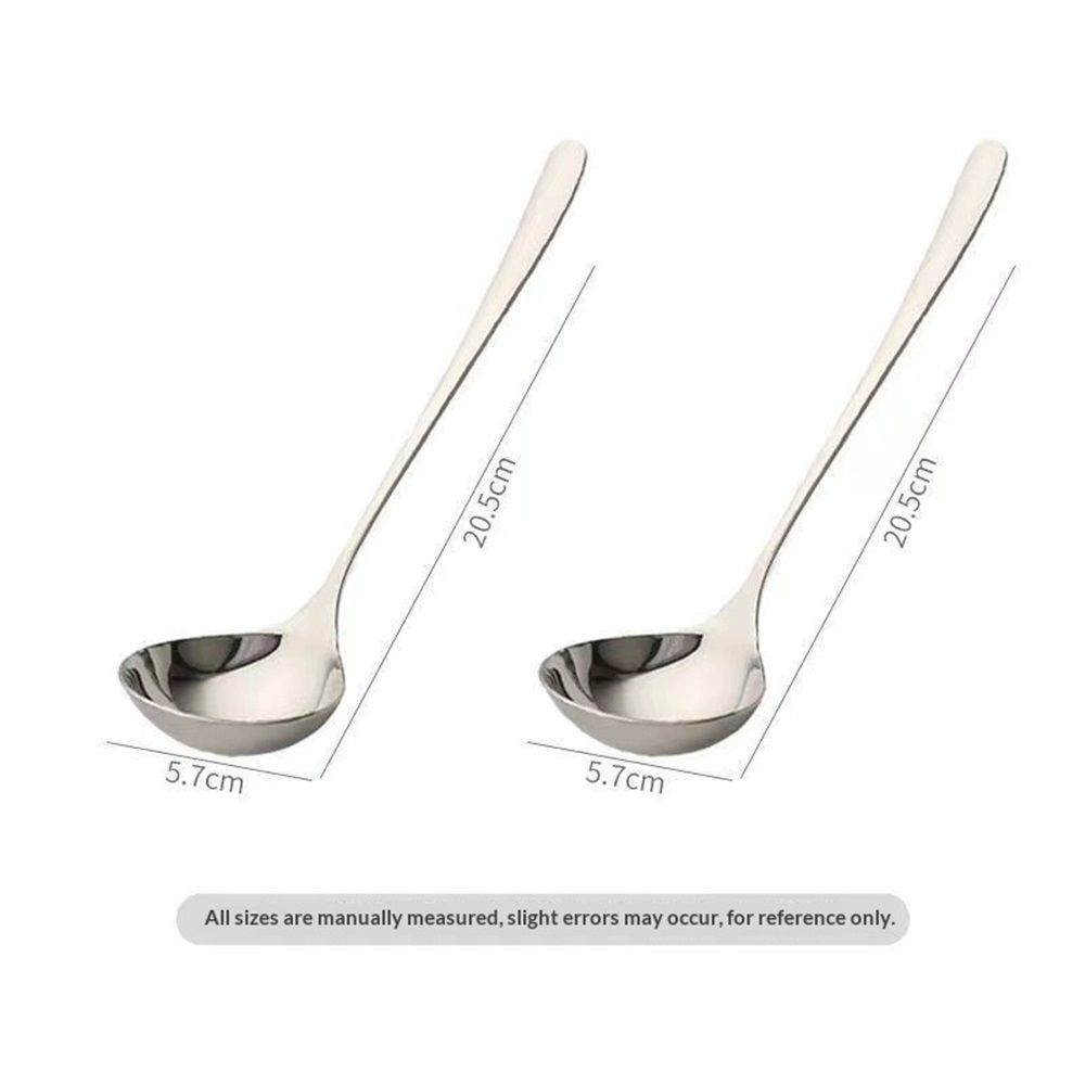 Large Soup Ladle 2 Pack Stainless Steel Spoon Kitchen Serving Sauce Server view 4