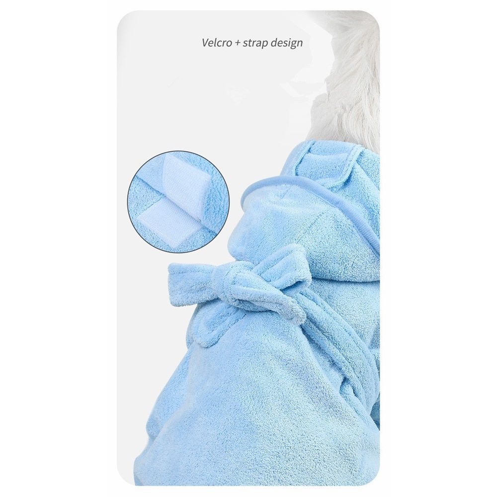 Dog Hooded Bathrobe Towel view 4