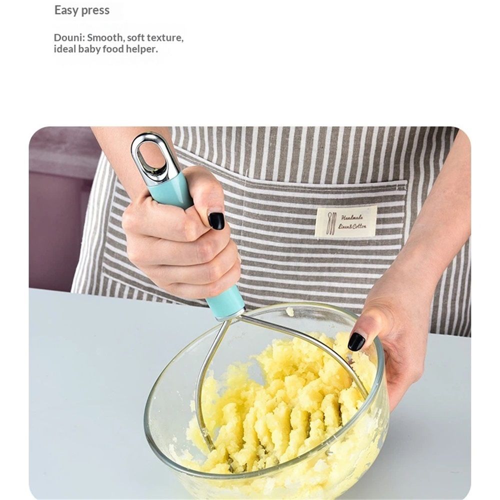 Potato Masher, Premium Masher Kitchen Tool, Heavy Duty Potato Masher Stainless view 3