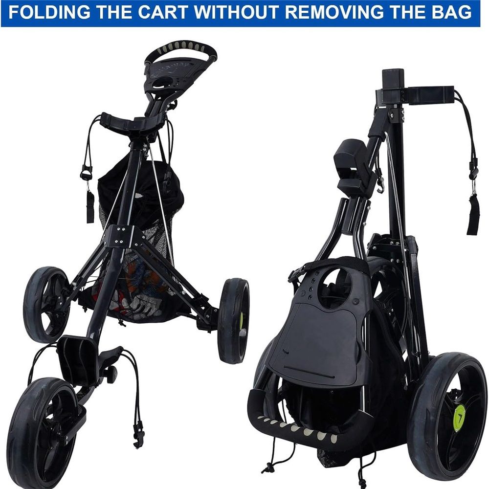 Golf Push Cart Storage Bag and Organizer - Mesh Closure Net Accessories for Cart view 5