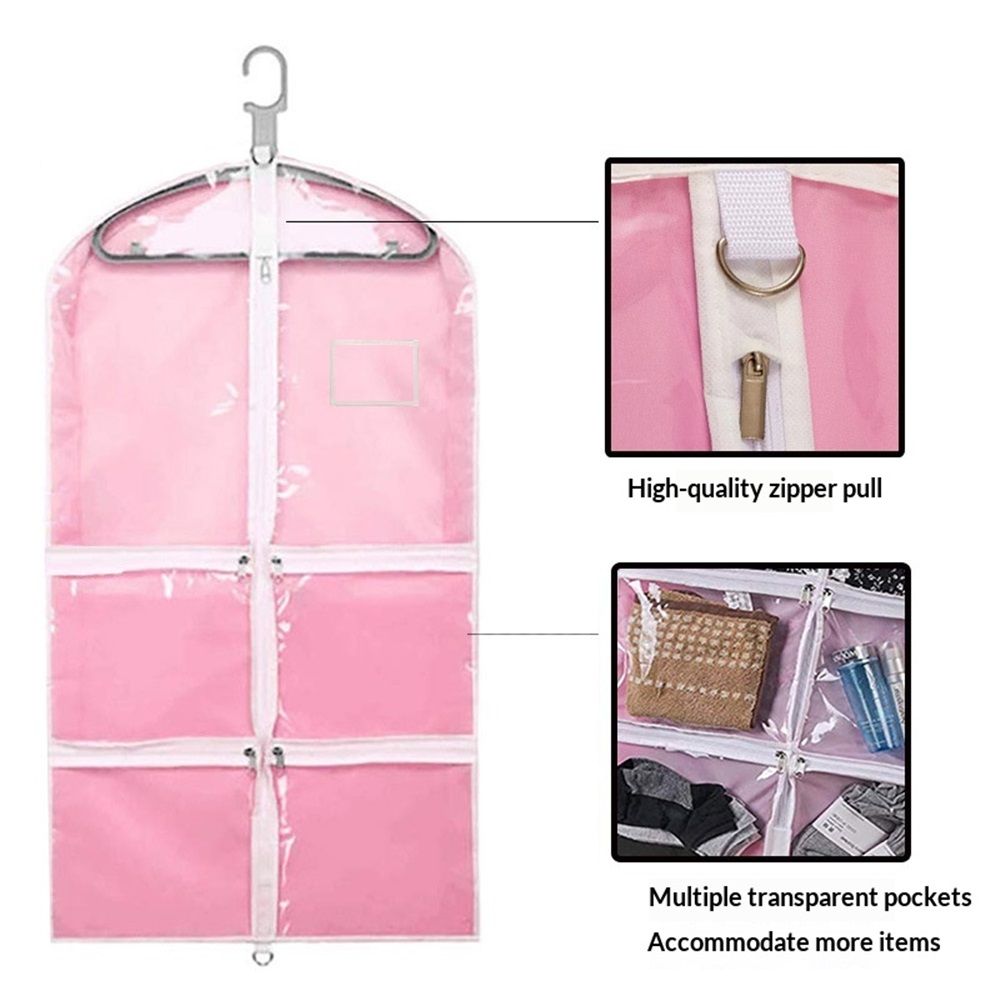 Waterproof Hanging Garment Bag 37.4 inch Clothes Bag with Pockets Zip for view 2