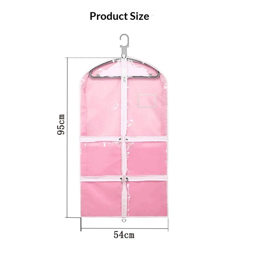 Waterproof Hanging Garment Bag 37.4 inch Clothes Bag with Pockets Zip for view 3