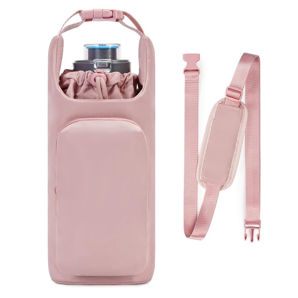 Water Bottle Carrier Bag with Phone Pocket Tumbler Insulated Water Bottle view 5