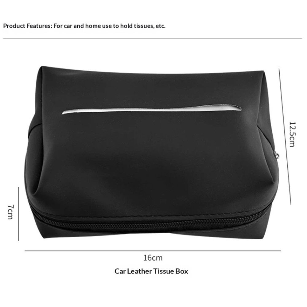 Car Tissue Holder for Standard Tissue Vehicle Seat Extra Large Tissue Box view 3
