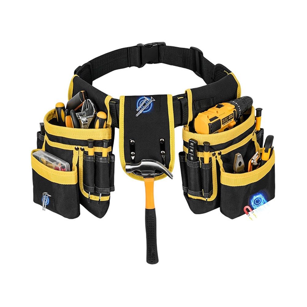 Tool Belt,Magnetic Tool Pouch,26-Pockets Heavy Duty Tool Belts for view 2